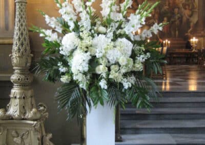 Painted Hall White Pedestal