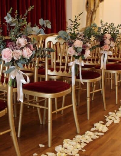 Chair Flowers at The Trafalgar Tavern