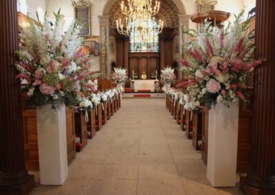 St Alfege Church Wedding Ceremony Flowers