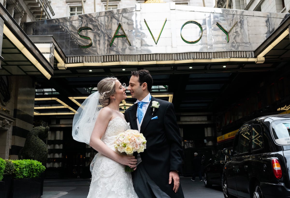 Sara & Kayvan's Wedding Flowers at The Savoy Hotel