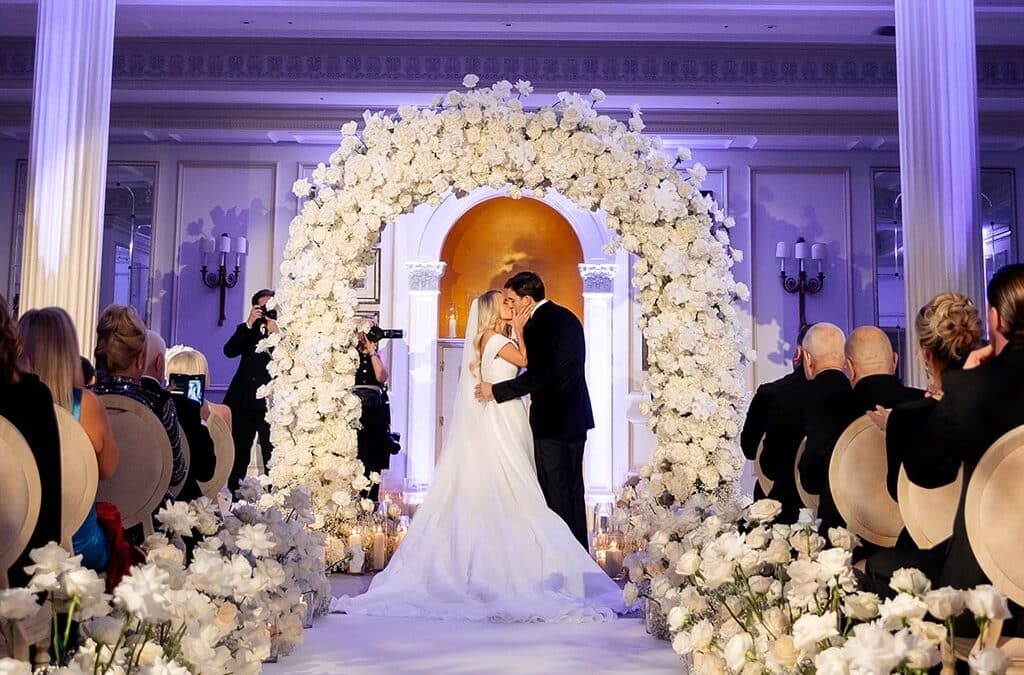 Harriette and Brad’s Wedding Flowers at The Savoy London