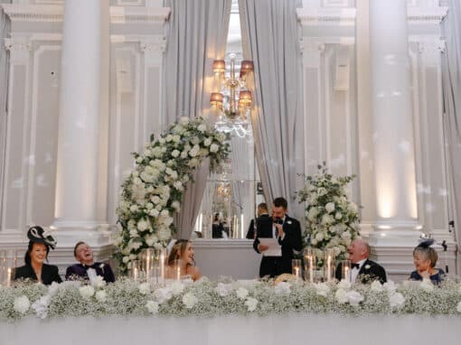 Kayleigh and Ben’s Wedding Flowers at Corinthia London